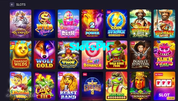 SlotsPK casino presented on mobile device in Pakistan with slots and live games